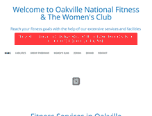 Tablet Screenshot of oakvillenationalfitness.com